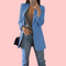 Blazer largo color caqui para mujer MODA