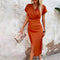 Vestido Bo Midi | Elegante escote en V