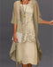 2 pezzi Abito elegante in chiffon di seta