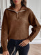 Pull semi-fermé pour femme