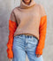 Maglione dolcevita colorato da donna