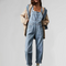 Valeria - Tuta estiva in denim di tendenza per donna