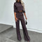 Elegante conjunto de dos piezas para mujer