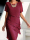 Nadine - Abito in chiffon a pieghe