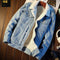 Chaqueta vaquera de polar para hombre