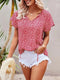 Top boho Caitlin donna fantasia chic taglio fluido manica lunga