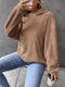 Felpa con cappuccio da donna - Pullover in pile - Modello corto - Vestibilità comoda - Maniche lunghe