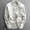 Camicia moderna slim fit con collo alto e maniche lunghe