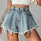 Pantaloncini estivi in denim a gamba larga - Nina