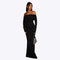 Liz - Abito off-the-shoulder con paillettes per donna