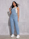 KRISTINE | Tuta in denim blu chiaro con vestibilità regolare