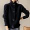Cardigan da donna in maglia spessa con bottoni
