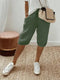 Rosa | Pantaloncini da donna in cotone e lino