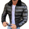 Chaqueta acolchada con cremallera para hombre