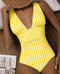 Costume da bagno donna a righe eleganti