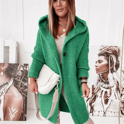 Cardigan elegante da donna con cappuccino - Kasjmier Look
