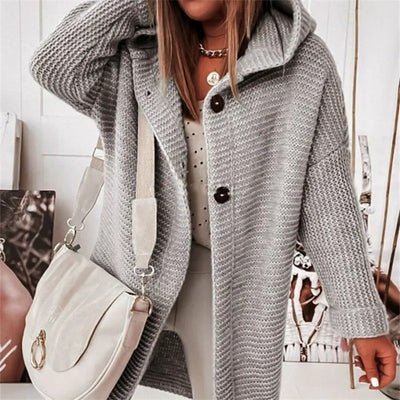 Cardigan elegante da donna con cappuccino - Kasjmier Look