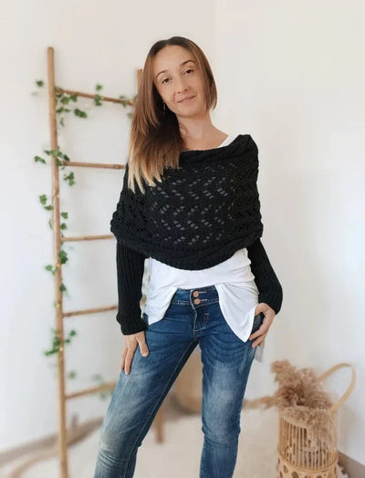 Acogedor bohemien -estilo femenino envolvente