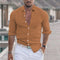 Samuel - Chemise homme en lin à col rabattu