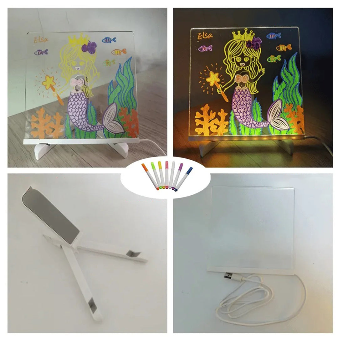 Blocco note a LED con colori