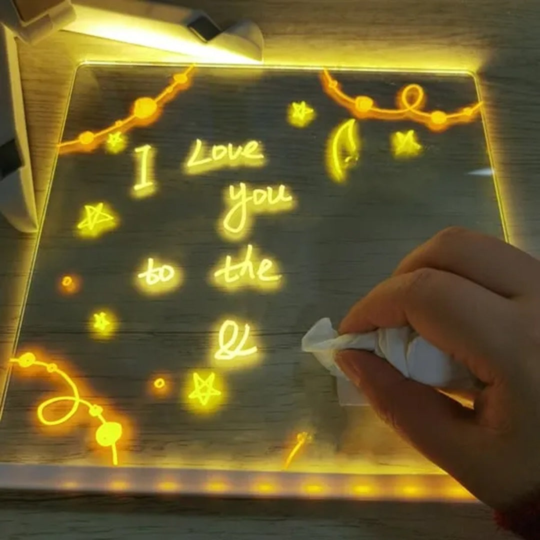 Blocco note a LED con colori