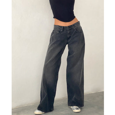 Jasmine - Pantalon large en jean pour femme
