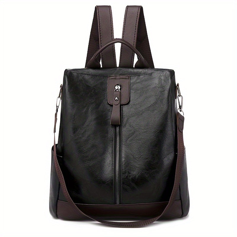 Sac à dos pour femme en cuir PU vegan au design sûr