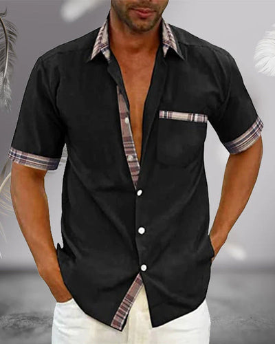 Chemise à manches courtes pour homme