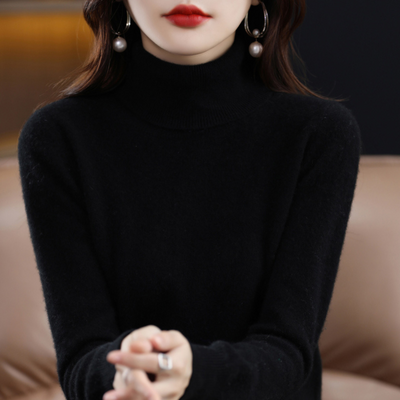 Maglia dolcevita da donna in cashmere di lusso - Elena