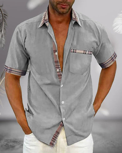 Chemise à manches courtes pour homme
