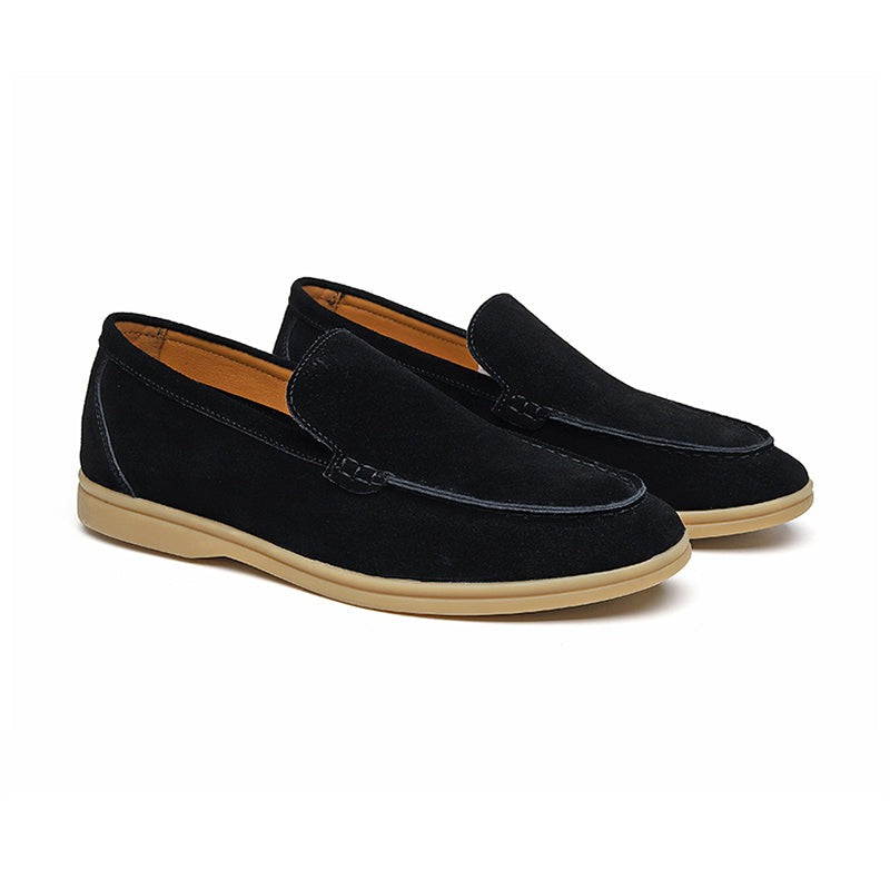 Mocasines exclusivos de ante para hombre en estilo milanés