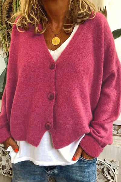 Cardigan Gezellige Patchwork Gebreide da donna