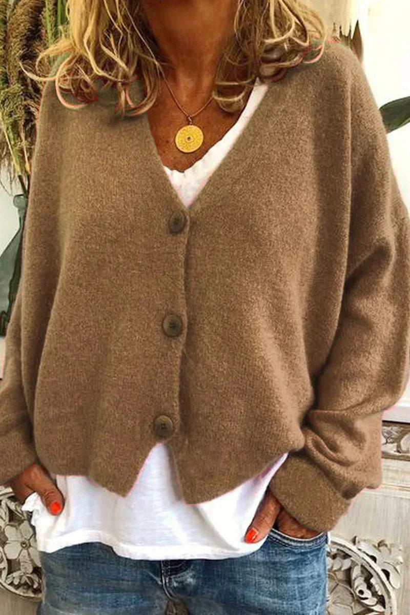 Cardigan Gezellige Patchwork Gebreide da donna