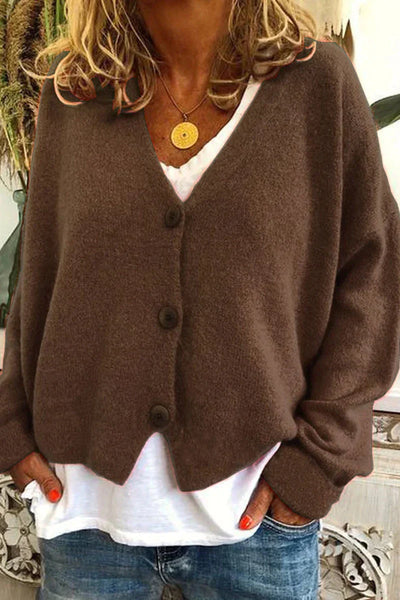 Cardigan Gezellige Patchwork Gebreide da donna