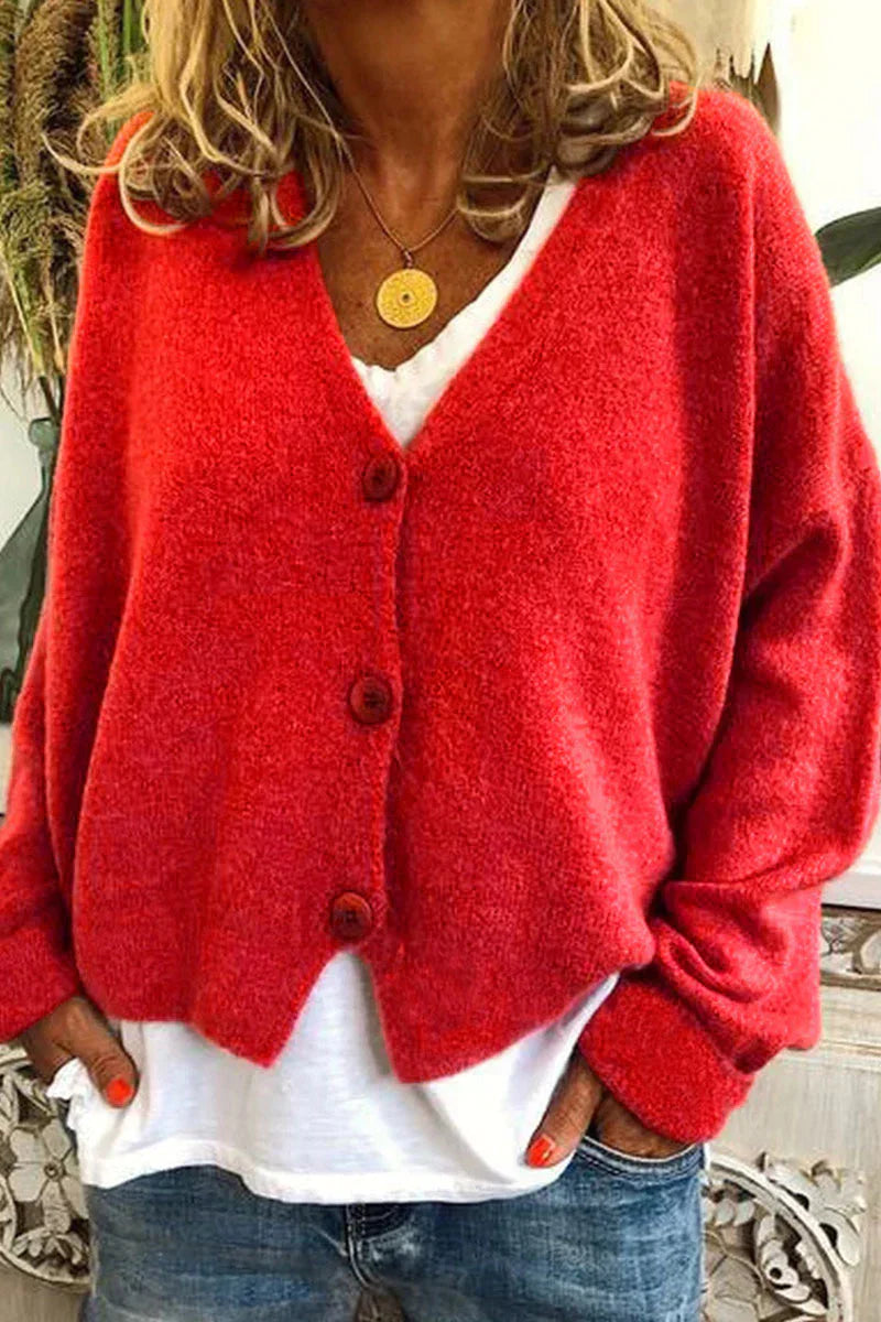Cardigan Gezellige Patchwork Gebreide da donna