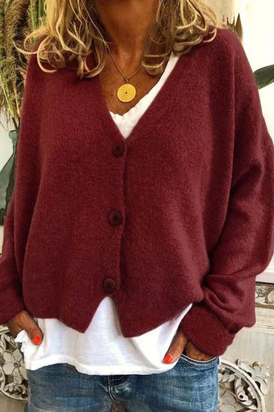 Cardigan Gezellige Patchwork Gebreide da donna