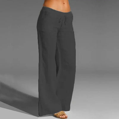 Pantalones de lino de verano para mujer