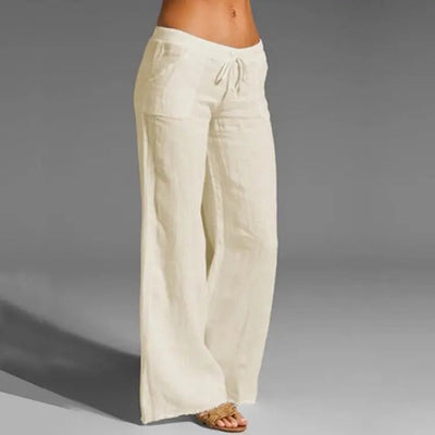 Pantalones de lino de verano para mujer