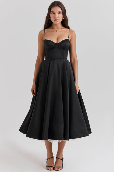 Abito da sera con ferretto | Raso | Elegante e femminile