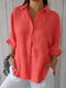 Naomi - Top casual da donna in lino