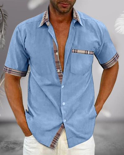 Chemise à manches courtes pour homme