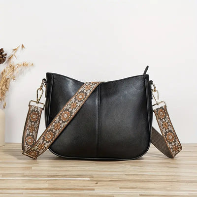 Borsa a tracolla da donna - Pelle vegana - Tracolla regolabile - Elegante e per tutti i giorni