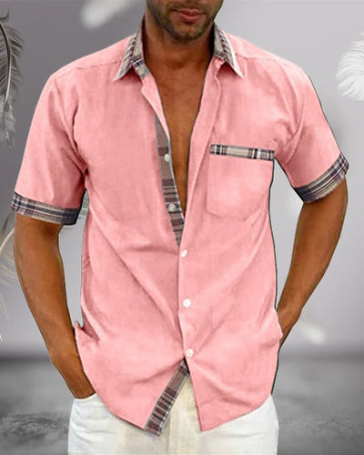 Chemise à manches courtes pour homme