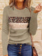 Camicia da donna a maniche lunghe con stampa leopardata - Perfetta per tutte le stagioni