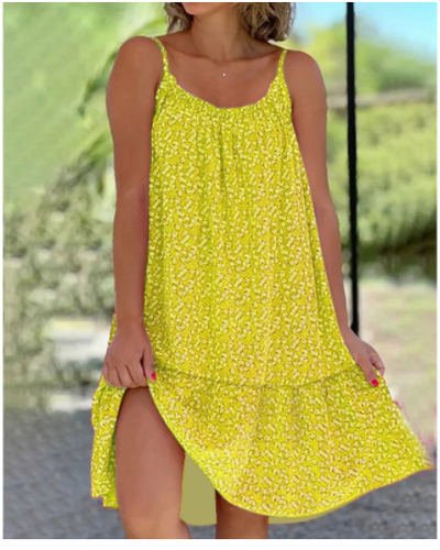 Brigitte - Vestido de verano estampado