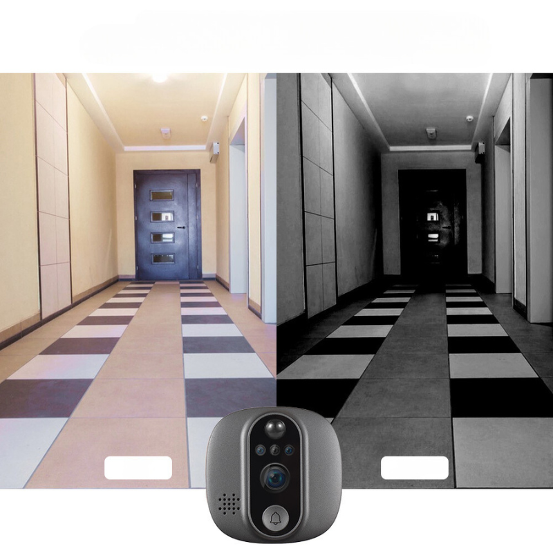 VizioBell | Timbre con cámara WiFi, ángulo amplio de 120°, visión nocturna y audio bidireccional - Seguridad para el hogar inteligente