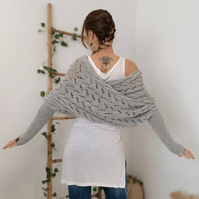 Acogedor bohemien -estilo femenino envolvente