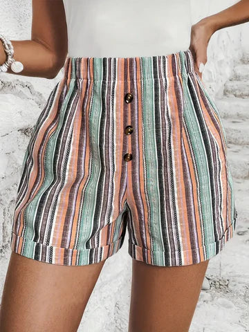Felice - Pantaloncini con strisce a contrasto