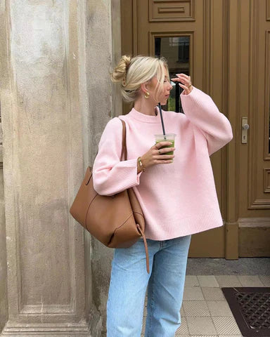 Suéter de cuello redondo para mujer Anika 