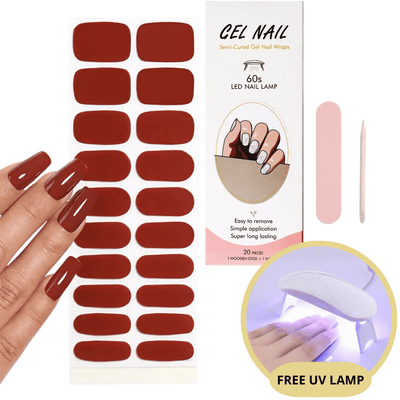 Set di adesivi per unghie in gel con lampada UV